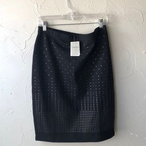 Carmen Marc Valvo Studded pencil skirt